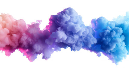 3d render clouds isolated