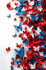 Patriotic Butterfly and Bird with Cinematic Background