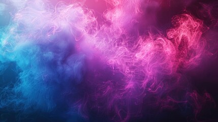 Obraz premium 3d render, abstract background of fantasy neon cloud. Colorful smoke