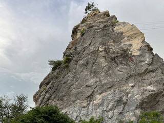 beautiful mountain landscape with rocks