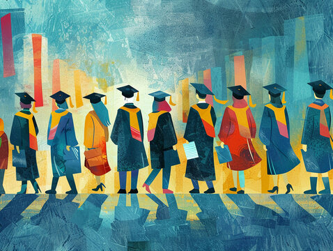 Graduates prepare for the next chapter of their lives whether it be further education