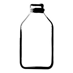 Bottle Ink Brush Stroke Vector