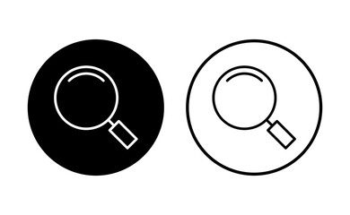 Search icon set. search magnifying glass icon