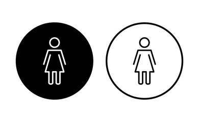 Female icon set. woman icon vector