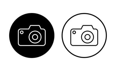 Camera icon set. photo camera icon. camera photography icon.