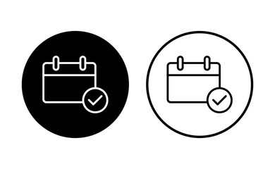 Calendar icon set. Calender symbol. calendar vector icon