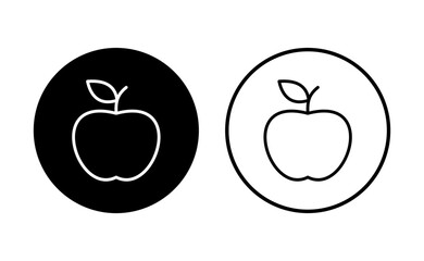 Apple icon set. Apple vector icon. apple symbols for your web design.