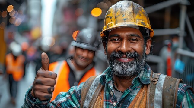 Labor day, Close up image of a hardworking laborer