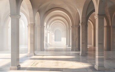 Fototapeta premium Blend arches seamlessly into a transparent backdrop