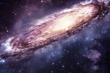 Fototapeta premium A cosmic portal opening within a galaxy, hinting at otherworldly destinations