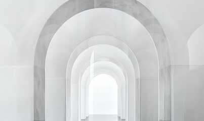 Fototapeta na wymiar captivating arch with transparent edges