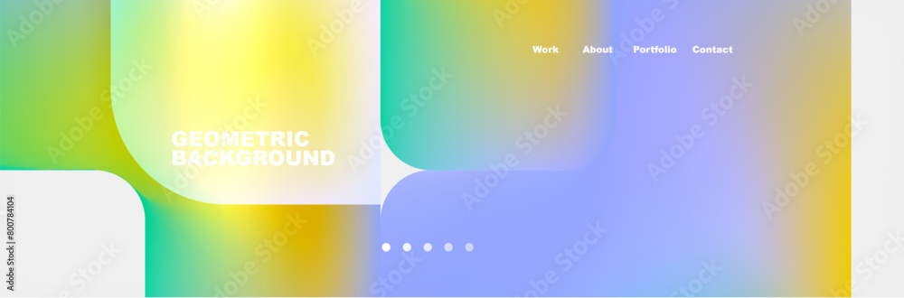 Poster a colorful gradient background with a yellow , blue and green gradient . high quality