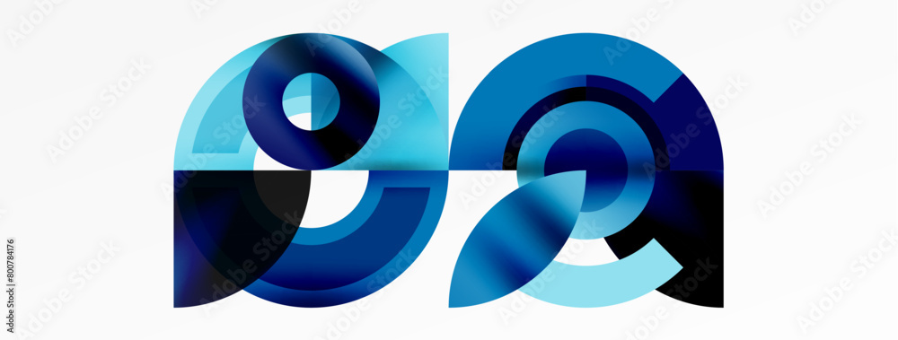 Poster The number 99 is represented by a pattern of azure and electric blue circles on a white background, resembling the design of a sports equipment or automotive tire