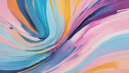 Beautiful Abtract painting strokes background, painting brush mixed color, abstract art background pastel color