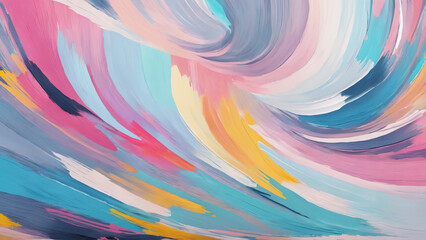 Beautiful Abtract painting strokes background, painting brush mixed color, abstract art background pastel color