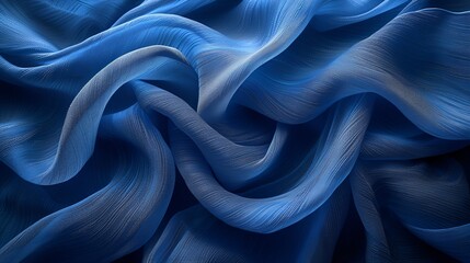Obraz premium High-end blue fabric background - material - fashion - graphic resource 