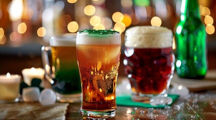 Irish beer and drinks, Saint Patricks Day