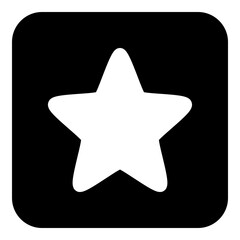 Star icon for best, rank and quality