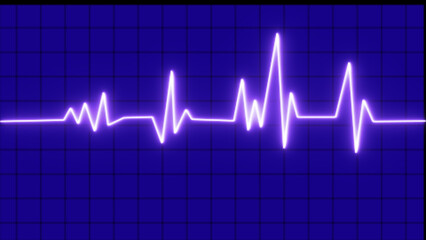 Heartbeat vector icon.Pink line sound wave equalizer. animated background.