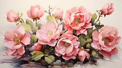 Obraz premium Prickly Pear Cactus watercolor