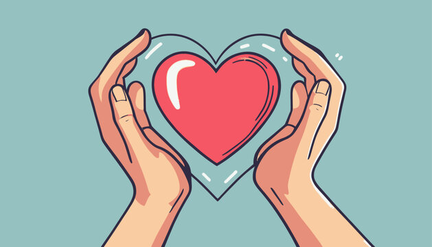 Hands United in Love: A Symbol of Connection and Affection