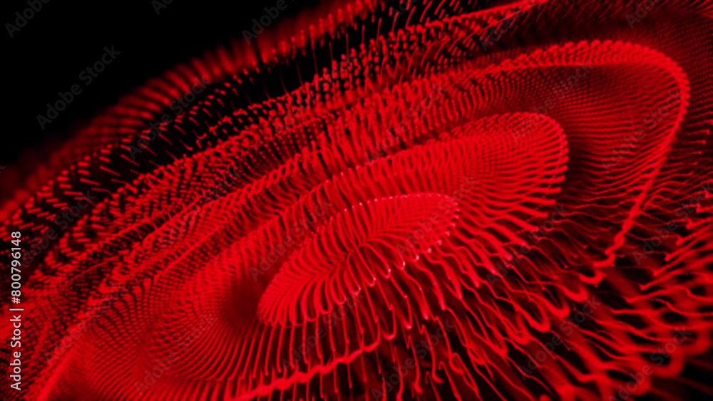 Aufkleber abstract background with flowing particles. dynamic waves, line and particles.