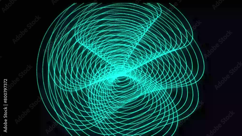 Wall mural 3d illustration.abstract background with animation of spinning abstract futuristic tunnel with light