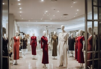 interior mannequins fashion boutique Upscale