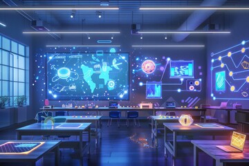 classroom featuring STEM education