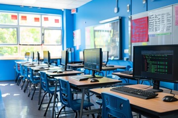 classroom into a digital workspace with coding