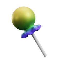 lollipop isolated on white 3d rendered icon.
