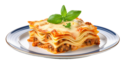 a special lasagna dish served on a white plate