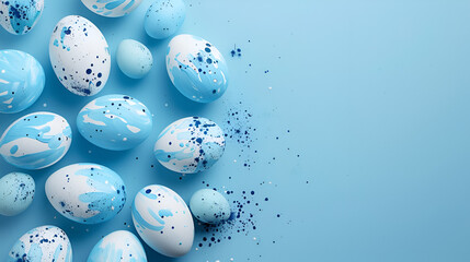 blue and white eggs,generative ai