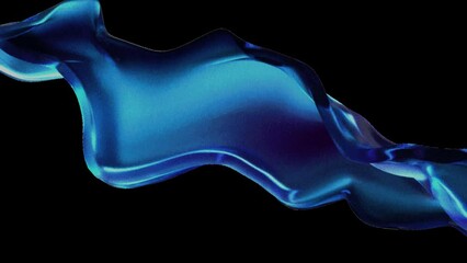 Sparkling fluid. Defocused blue pink color shiny particles texture liquid paint wave motion abstract art background. - Powered by Adobe