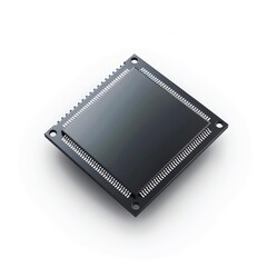 metal square in a white background