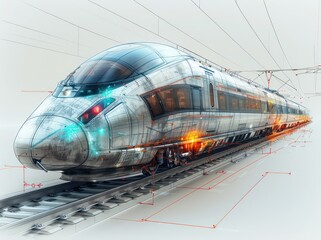 blueprint of a new bullet train
