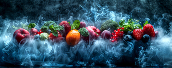 Plantbased foods like fruits and veggies are smoked for flavor