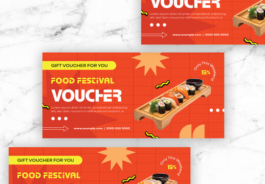 Orange and Yellow Voucher