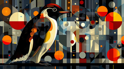 illustration of penguin background