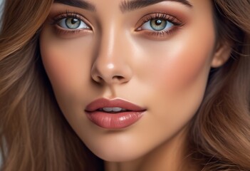 A Portrait Of Breathtakingly Gorgeous, Exotic, Beautiful Woman.
