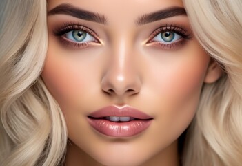 Fototapeta premium A Portrait Of Breathtakingly Gorgeous, Exotic, Beautiful Woman. 