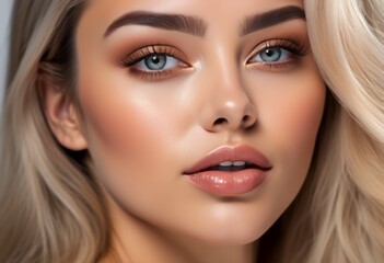 Fototapeta premium A Portrait Of Breathtakingly Gorgeous, Exotic, Beautiful Woman. 