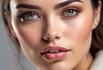 Naklejka premium A Portrait Of Breathtakingly Gorgeous, Exotic, Beautiful Woman. 