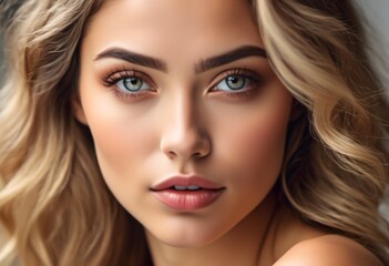 Fototapeta premium A Portrait Of Breathtakingly Gorgeous, Exotic, Beautiful Woman. 