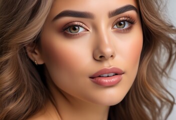 A Portrait Of Breathtakingly Gorgeous, Exotic, Beautiful Woman.
