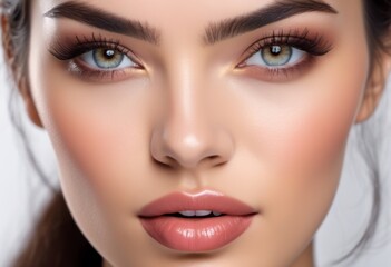 Naklejka premium A Portrait Of Breathtakingly Gorgeous, Exotic, Beautiful Woman. 