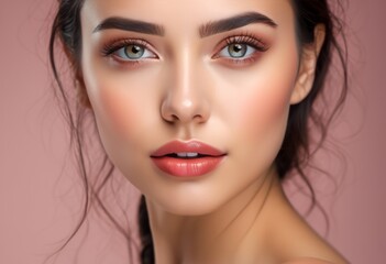 Fototapeta premium A Portrait Of Breathtakingly Gorgeous, Exotic, Beautiful Woman. 