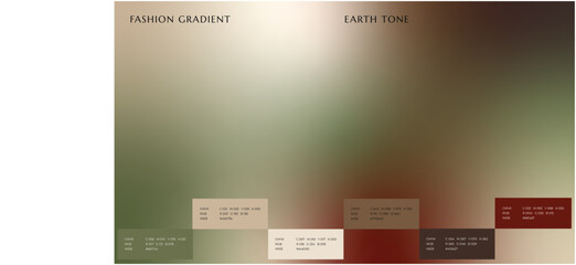 Infographic Gradient Template Design for Website Landing Page Fashion Business with Earth Tone Color Palette