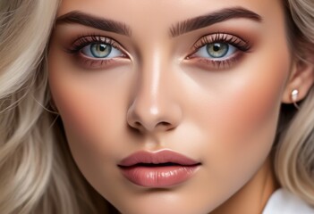 A Portrait Of Breathtakingly Gorgeous, Exotic, Beautiful Woman.
