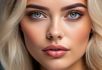 Fototapeta premium A Portrait Of Breathtakingly Gorgeous, Exotic, Beautiful Woman. 